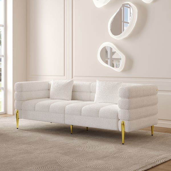 Sofá de salón de lujo Conjunto de tejido de terciopelo Sofas modernas de cubierta seccional Sofá reclinable 1