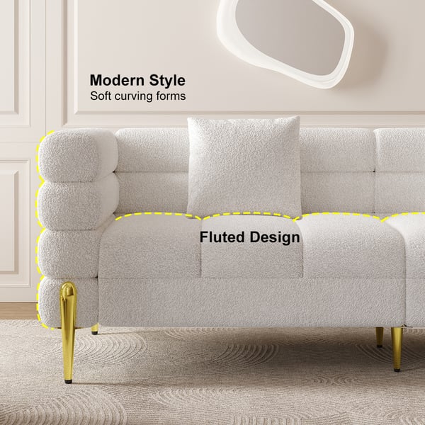 Sofá de salón de lujo Conjunto de tejido de terciopelo Sofas modernas de cubierta seccional Sofá reclinable 5