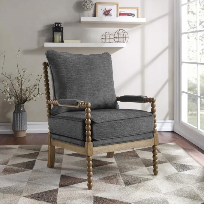 Sillón de ocio con marco de madera Sillón de salón Muebles de jardín 8