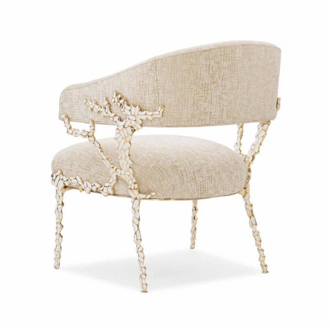 Cuadro de metal Silla de velo de cuero Salón Salón Salón Sillones de acento de cuero 3