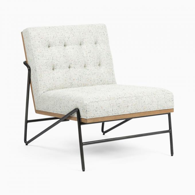 Acento PU silla de salón de cuero silla reclinable Muebles modernos 4
