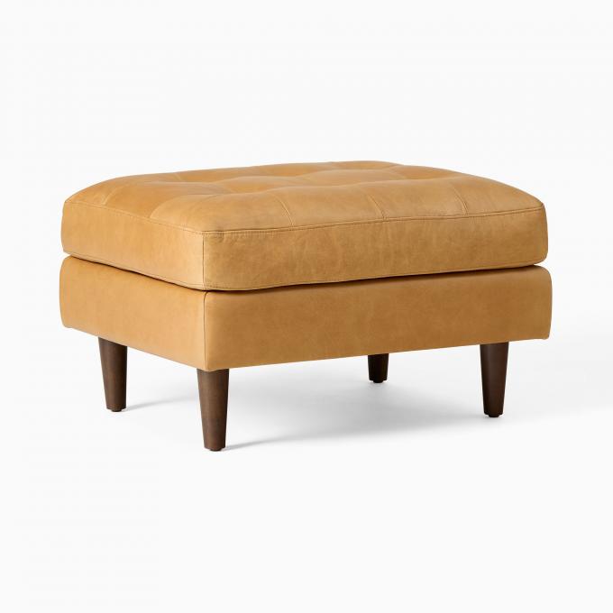Silla de salón con taburete otomano 2