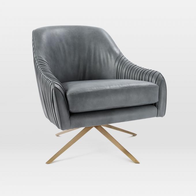 ODM Moderna silla giratoria base de metal para oficina sala de estar de ocio 0