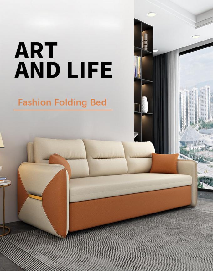 Muebles de sala de estar Sofá convertible cama Loveseat Sleeper Tapa de tela 1