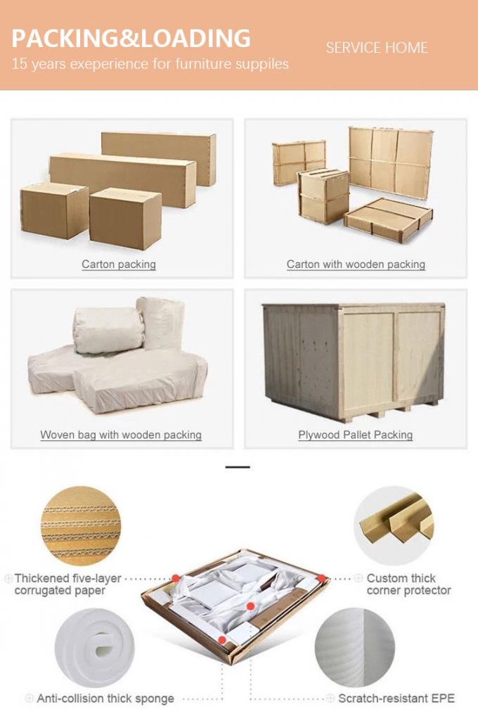 Muebles de sala de estar Sofá convertible cama Loveseat Sleeper Tapa de tela 10