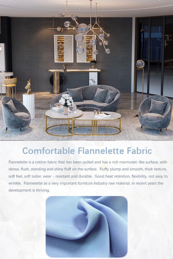 Silla de recepción con tamaño personalizado y sofá de terciopelo de tres asientos 1