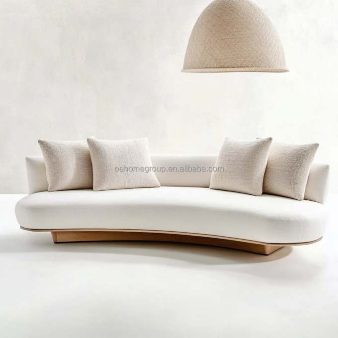 Material de relleno de espuma Sofá de tela de lujo para sala de estar Sofá seccional tapizado de terciopelo para el hogar, hotel y diseño final 5