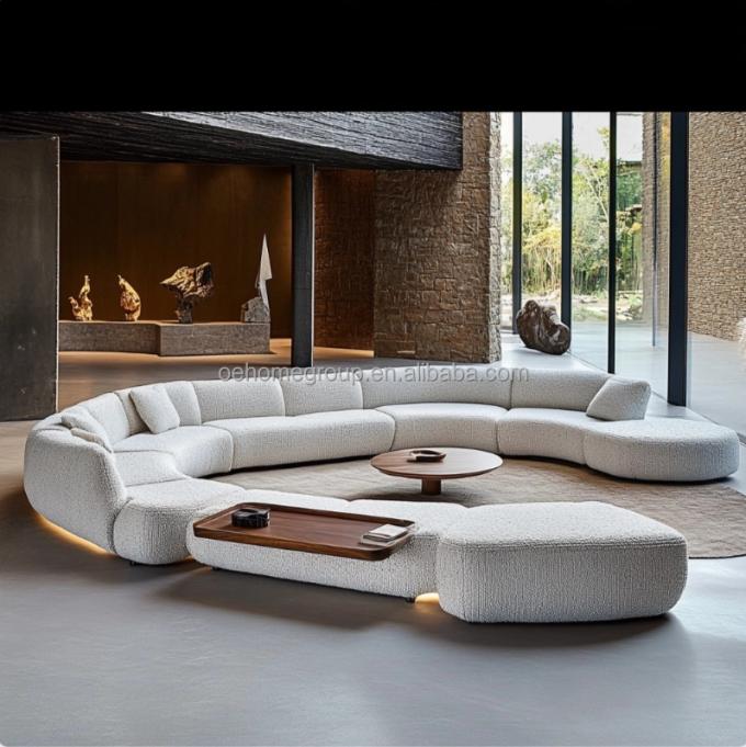 Sofá minimalista para sala de estar, diseño italiano de moda para relajación y confort en el ocio 1