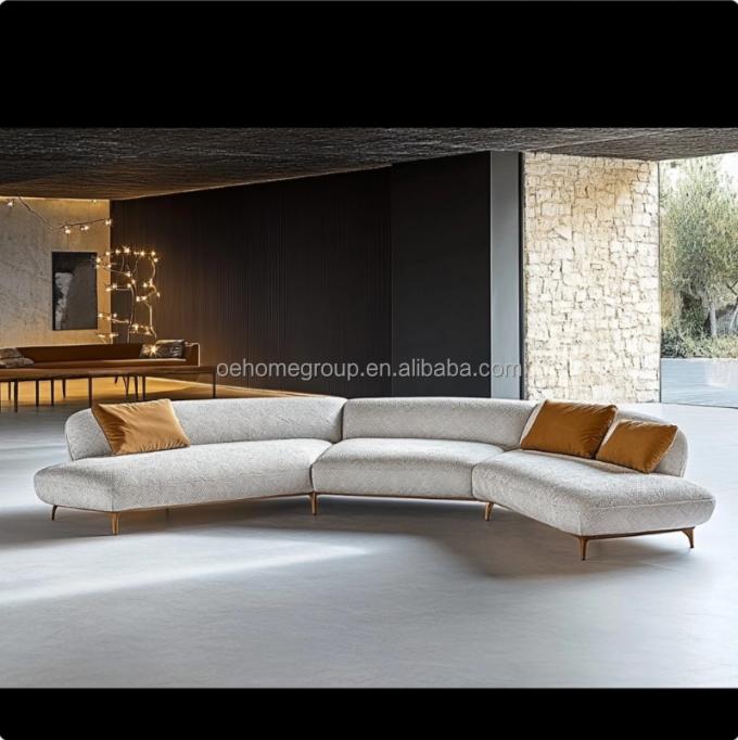 Sofá minimalista para sala de estar, diseño italiano de moda para relajación y confort en el ocio 2
