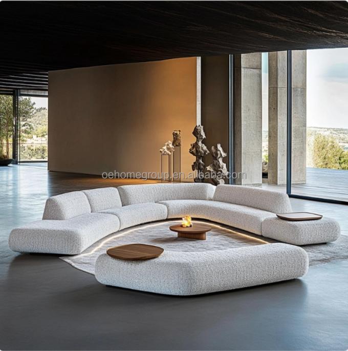 Sofá minimalista para sala de estar, diseño italiano de moda para relajación y confort en el ocio 6