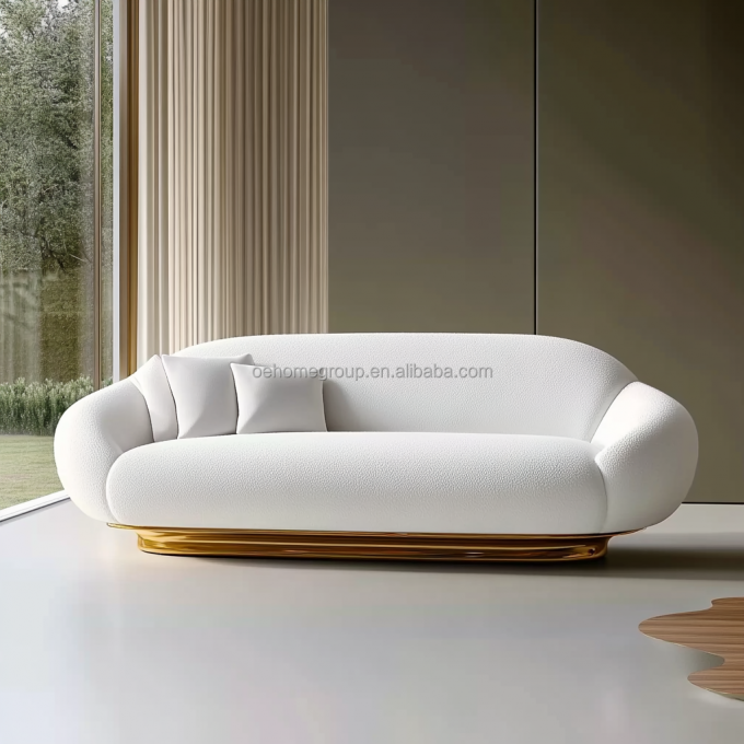 2 Tipo reclinable Sofas italianas Muebles para el hogar de diseño moderno Muebles de salón de lujo 3