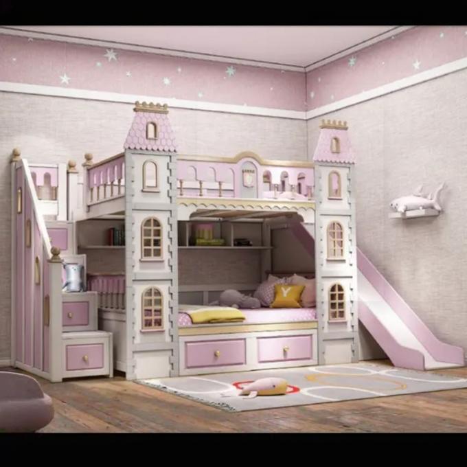 Imprescindible Muebles de Dormitorio Azules Cama Litera de Madera Maciza y MDF para Niños en Azul 6