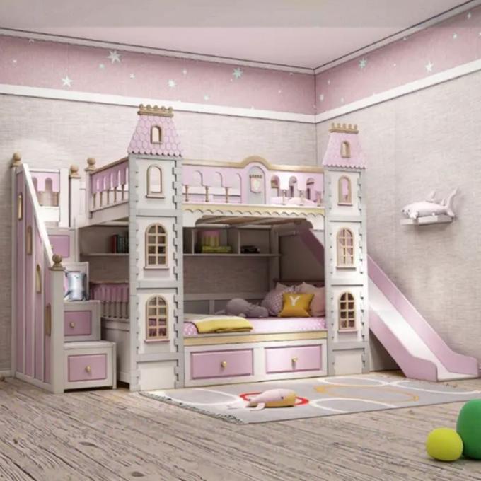 Imprescindible Muebles de Dormitorio Azules Cama Litera de Madera Maciza y MDF para Niños en Azul 8