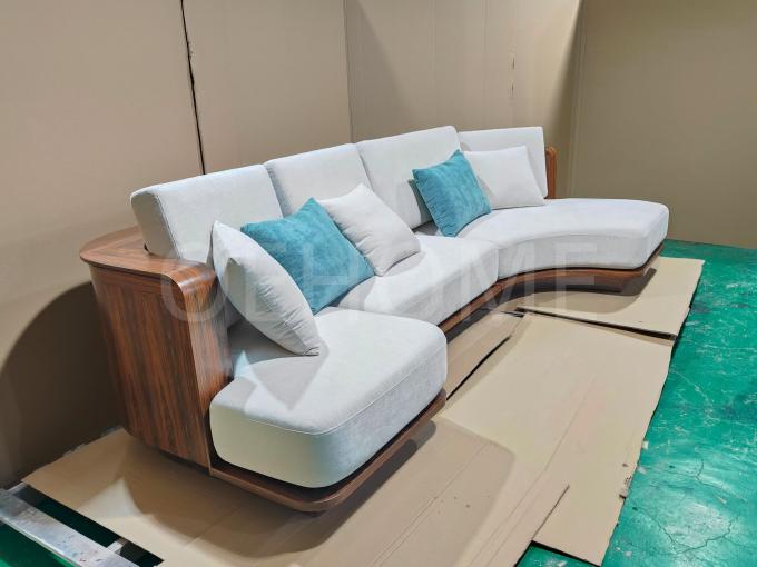 Silla de ocio de forma moderna única Mecanismo de operación del sillón de mano Silla de madera sólida Para el hotel en casa 9
