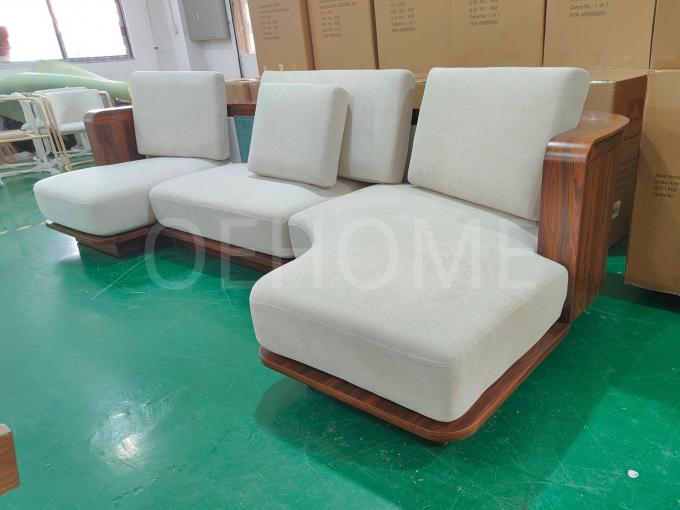 Silla de ocio de forma moderna única Mecanismo de operación del sillón de mano Silla de madera sólida Para el hotel en casa 10