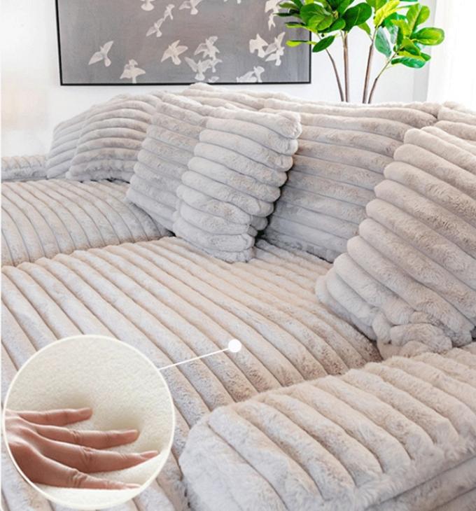 Sofá seccional moderno de tela de pana con chaise longue, sofá cama para cine, entrega a domicilio, para sala de estar contemporánea 7