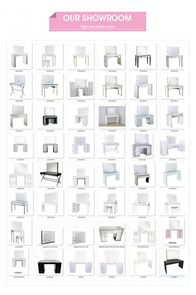 Juego de dormitorio de lujo moderno con muebles funcionales, ropa de cama y tocadores de cerámica de cuero y mármol con tapa chapada en oro 7