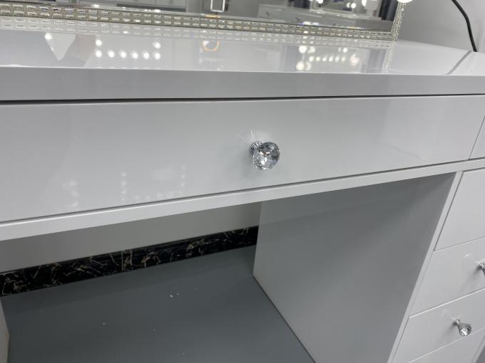Y Embalaje de vestidora moderna mesa con luz espejo dormitorio vestidora maquillaje escritorio espejos Led conjunto cajones vestidores 10