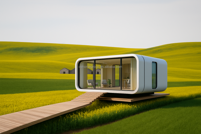 Capsula de oficina modular para el jardín exterior 4