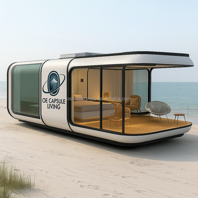 Casa para Dormir Hotel Contenedor Casa Naturaleza Resort Construcción de Acero Prefabricada Para Familias 2