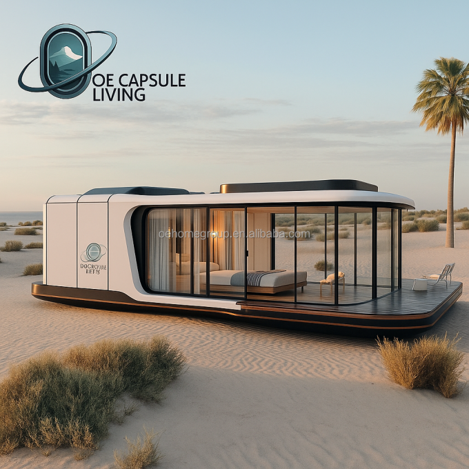 Casa para Dormir Hotel Contenedor Casa Naturaleza Resort Construcción de Acero Prefabricada Para Familias 5