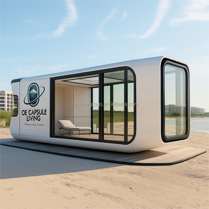 Casa para Dormir Hotel Contenedor Casa Naturaleza Resort Construcción de Acero Prefabricada Para Familias 7