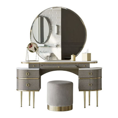 MDF Iluminado Esquina Vanidad Conjunto Mesa de vestir de pie