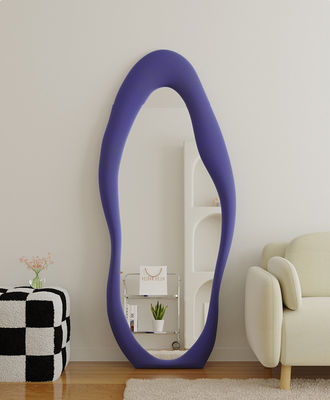 Cuerpo decorativo de longitud completa de espejo curvado de gran tamaño espejo de piso con arco