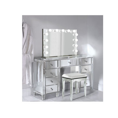 Maquillaje moderno de Hollywood espejo de vanidad y mesa de vestir muebles de dormitorio
