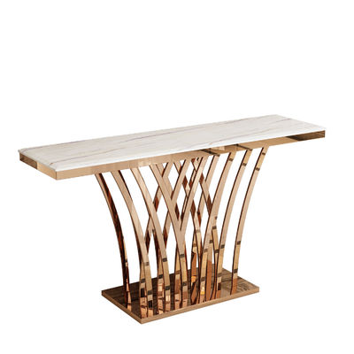 Consola de cristal de lujo con espejo veneciano Rectangular