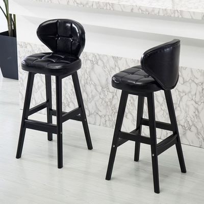Mejora tu bar con este moderno y elegante taburete de PU de cuero sintético