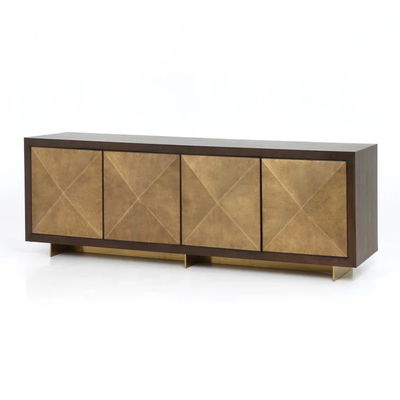 Cabinet de buffet de madera de madera sólida oscura