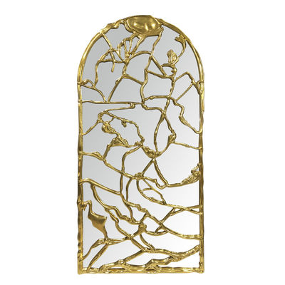 Ornamento decorativo de estilo marroquí de longitud completa con espejo arqueado