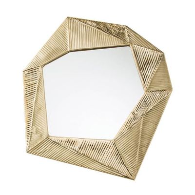 Espejo de la pared del baño de oro antiguo de 34 pulgadas estereoscópico