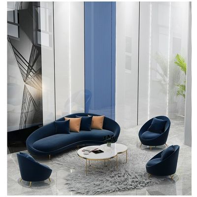 Silla de recepción con tamaño personalizado y sofá de terciopelo de tres asientos
