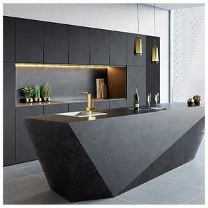 Tableros de melamina armarios de cocina prefabricados unidades de vidrio modular