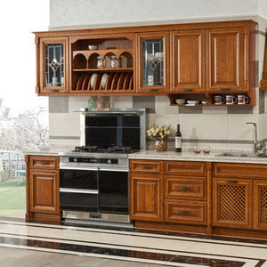 Cocinas personalizadas gabinetes de madera Alder Set de despensa para el hogar moderno