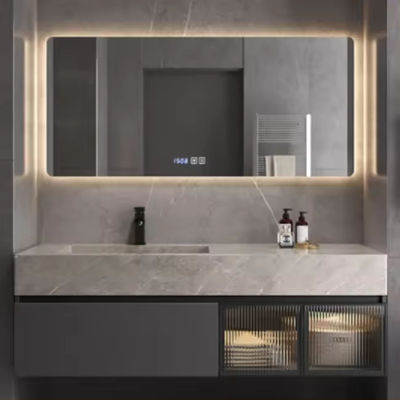 Armarios de baño modernos montados en la pared para maquillaje de vestuario 54 pulgadas