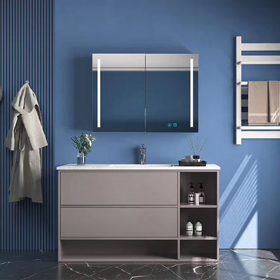 Cuencos y gabinetes de baño con espejos