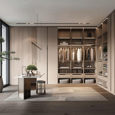 Muebles de dormitorio modernos económicos Armario con almacenamiento en el armario Muebles de armario