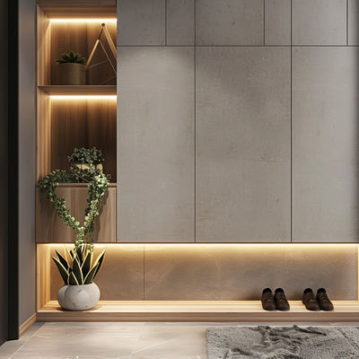 Armario ajustable de madera maciza / armario de armario Color personalizado Estilo de diseño moderno