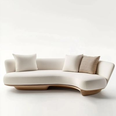 Material de relleno de espuma Sofá de tela de lujo para sala de estar Sofá seccional tapizado de terciopelo para el hogar, hotel y diseño final