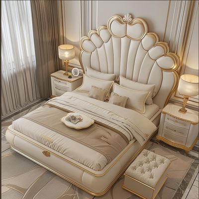 Muebles de dormitorio para casa, diseño moderno, tamaño king, camas dobles de lujo con tamaños personalizados