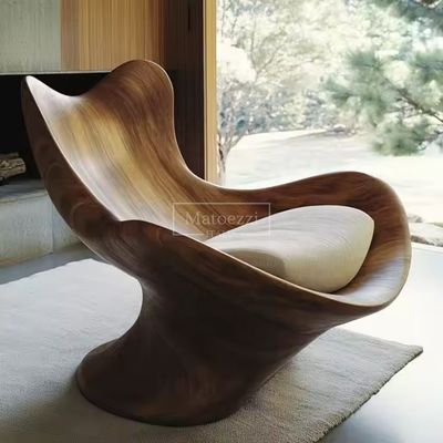 Silla de ocio de forma moderna única Mecanismo de operación del sillón de mano Silla de madera sólida Para el hotel en casa