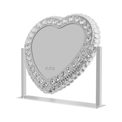 Espejo de la vanidad de cristal de corazón LED Espejo de aumento ODM