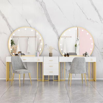 Nordic Standing Hollywood Espejo y Mesa de vestir con cajones