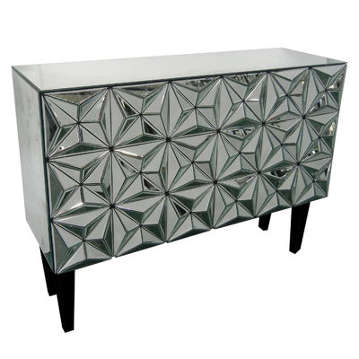 Muebles contemporáneos con espejos Buffet de escritorio ajustable para el salón