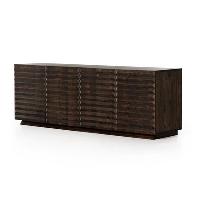 Armario de buffet de madera sólida de época