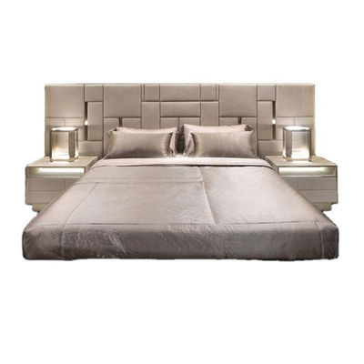 Muebles de dormitorio contemporáneos de tamaño completo con cama tapizada
