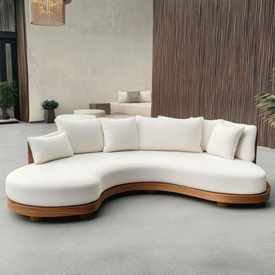 Muebles de sala de estar Sofá de terciopelo nórdico Lujo ligero Sofá de dos plazas creativo con material de revestimiento de tela